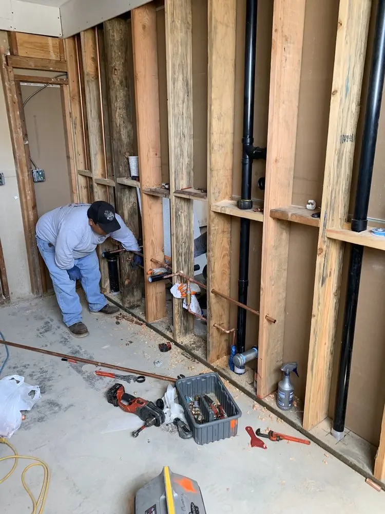 Commercial rough-in plumbing for Gas Line Repair in Oak View